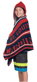 St Louis Cardinals Juvy Hooded Towel