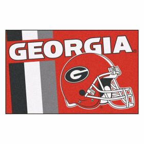 NCAA-Georgia Uniform Inspired Starter Rug 19"x30"