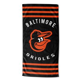 Orioles OFFICIAL MLB "Stripes" Beach Towel; 30" x 60"