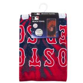 Red Sox OFFICIAL MLB "Psychedelic" Beach Towel; 30" x 60"