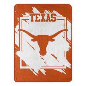 TEXAS OFFICIAL NCAA "Halftone" Micro Raschel Throw Blanket; 46" x 60"