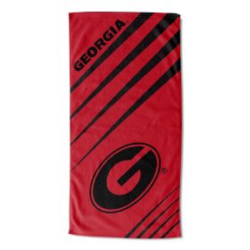 Georgia OFFICIAL NCAA "Upward" Jacquard Beach Towel; 36" x 72"