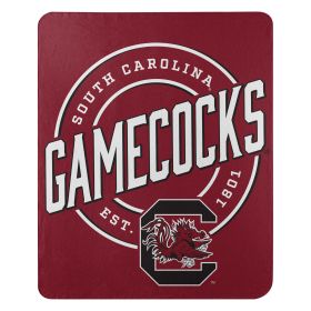 South Carolina OFFICIAL NCAA "Campaign" Fleece Throw Blanket; 50" x 60"
