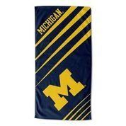 Michigan OFFICIAL NCAA "Upward" Jacquard Beach Towel; 36" x 72"