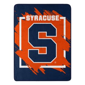 SYRACUSE OFFICIAL NCAA "Halftone" Micro Raschel Throw Blanket; 46" x 60"