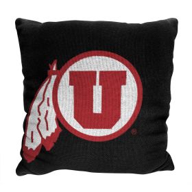 Utah OFFICIAL NCAA "Invert" Woven Pillow; 20" x 20"