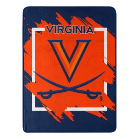 VIRGINIA OFFICIAL NCAA "Halftone" Micro Raschel Throw Blanket; 46" x 60"