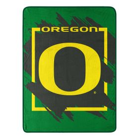 OREGON OFFICIAL NCAA "Halftone" Micro Raschel Throw Blanket; 46" x 60"