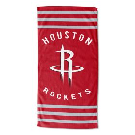 Rockets OFFICIAL NBA "Stripes" Beach Towel; 30" x 60"