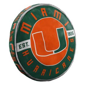 University of Miami Hurricanes NCAA Travel Cloud Pillow