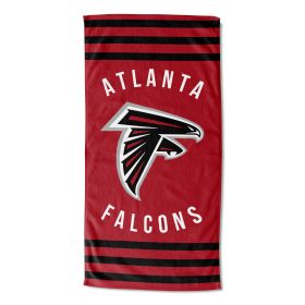 Falcons OFFICIAL NFL "Stripes" Beach Towel; 30" x 60"
