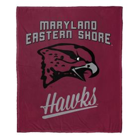 Maryland Eastern Shore Hawks Official NCAA "Alumni" Silk Touch Throw Blanket; 50" x 60"