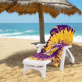 Lakers OFFICIAL NBA "Psychedelic" Beach Towel; 30" x 60"