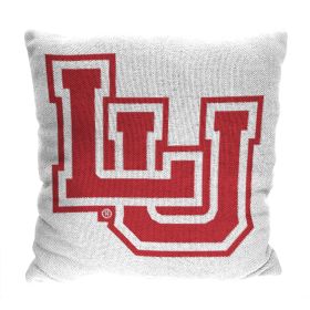Lamar OFFICIAL NCAA "Invert" Woven Pillow; 20" x 20"