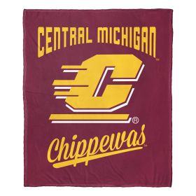 CMU Central Michigan Chippewas Official NCAA "Alumni" Silk Touch Throw Blanket