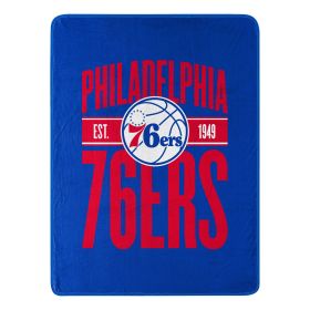 76Ers OFFICIAL NBA Clear Out Micro Raschel Throw Blanket; 46" x 60"