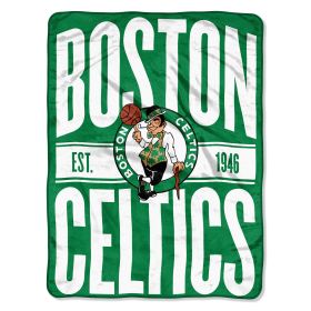 Boston Celtics Official Clear Out Micro Raschel Throw Blanket