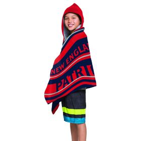 New England Patriots - Juvy Hooded Towel, 22"X51"