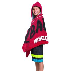 Wisconsin - Juvy Hooded Towel, 22"X51"