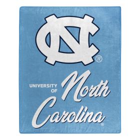 UNC OFFICIAL NCAA "Signature" Raschel Throw Blanket