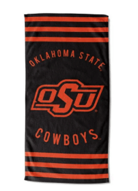 Oklahoma State OFFICIAL Collegiate "Stripes" Beach Towel