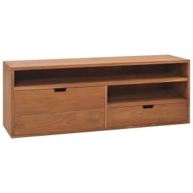 TV Stand 43.3"x11.8"x15.7" Solid Wood Teak