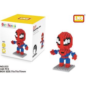 Disney Block Cartoon Anime Marvel Avengers Superhero Iron Man Captain America Spider Toy DIY Building Bouwstenen Speelgoed (Color: 023, size: With box)