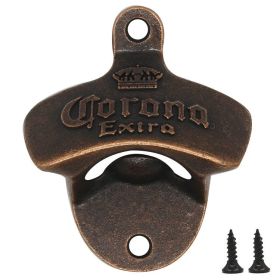 Wall Mounted Vintage Bottle Opener Retro Beer Opener (Color: B, Ships From: China)