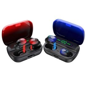 True Wireless Earbuds, CVC8.0 Noise Reduction Bluetooth 5.0 Headphones (Color: Red)
