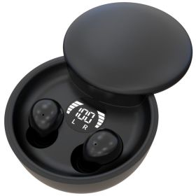 Slider Bluetooth headset super small mini sleep headset new 5.4 in-ear (Color: Black)
