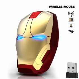 Wireless Mouse Iron Man (Color: GOLD)