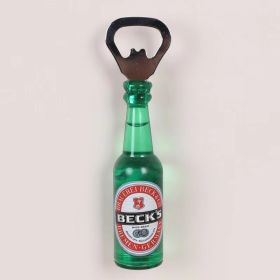 1pc Magnetic Beer Bottle Opener - Perfect Housewarming, Birthday, and Men's Gift - Easy to Use and Stylish (Color: Becks, material: Polypropylene + Magnet)