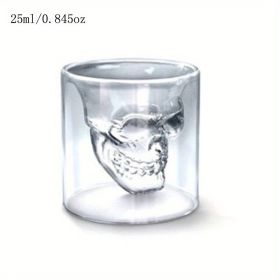 1pc Handmade Crystal Skull Glass (Capacity: XS/25ml/0.845oz)