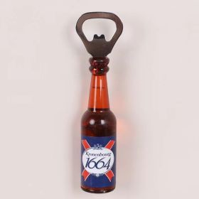 1pc Magnetic Beer Bottle Opener - Perfect Housewarming, Birthday, and Men's Gift - Easy to Use and Stylish (Color: 1664, material: Polypropylene + Magnet)