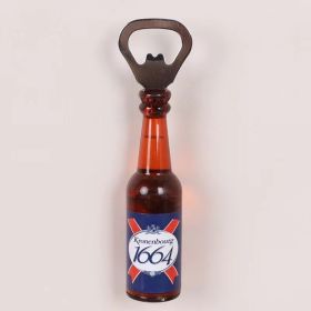 1pc Magnetic Beer Bottle Opener - Perfect Housewarming, Birthday, and Men's Gift - Easy to Use and Stylish (Color: 1664, material: Polypropylene + Magnet)