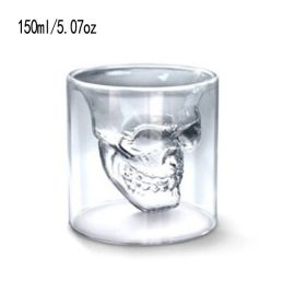 1pc Handmade Crystal Skull Glass, Imprisoned Pirate Skull Glass, Must-use Artifact For Cocktails And Bar Beer Glasses, Suitable For Parties, Bars (Capacity: M/150ml/5.07oz)