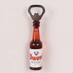 1pc Magnetic Beer Bottle Opener - Perfect Housewarming, Birthday, and Men's Gift - Easy to Use and Stylish (Color: Duvel, material: Polypropylene + Magnet)