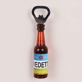 1pc Magnetic Beer Bottle Opener (Color: Vedett, material: Polypropylene + Magnet)